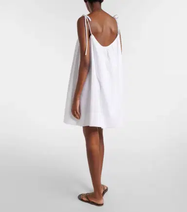 Stella McCartney Embellished cotton crêpon minidress | Thumbnail 3
