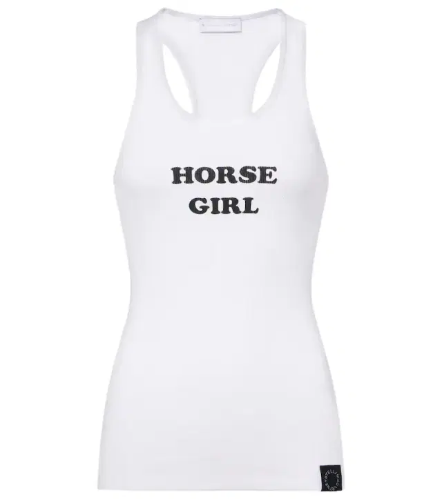 Stella McCartney Printed cotton-blend tank top