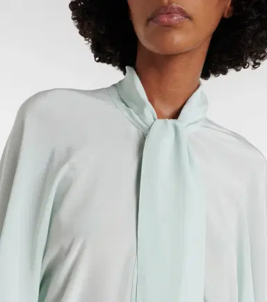 Stella McCartney Tie-neck silk blouse | Thumbnail 3 Stella McCartney Tie-neck silk blouse | Thumbnail 3
