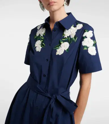 Carolina Herrera Floral cotton-blend shirt dress | Thumbnail 5 Carolina Herrera Floral cotton-blend shirt dress | Thumbnail 5