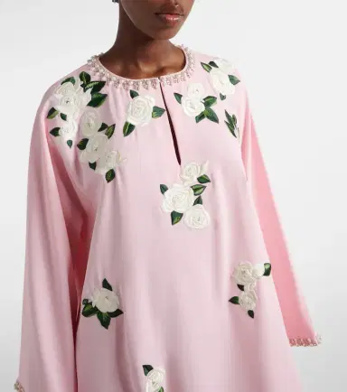 Carolina Herrera Embroidered floral kaftan | Thumbnail 2 Carolina Herrera Embroidered floral kaftan | Thumbnail 2