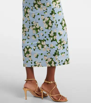 Carolina Herrera Floral ruched jersey midi dress | Thumbnail 4