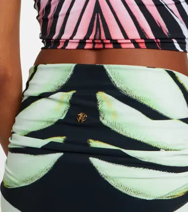 Roberto Cavalli Gathered printed midi skirt | Thumbnail 6