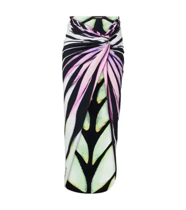Roberto Cavalli Gathered printed midi skirt | Thumbnail 1