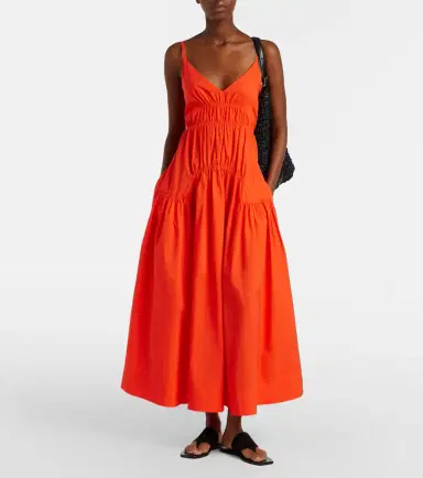 Proenza Schouler White Label Michelyn cotton-blend maxi dress | Thumbnail 5