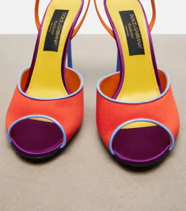 Dolce & Gabbana Keira satin slingback sandals | Thumbnail 3 Dolce & Gabbana Keira satin slingback sandals | Thumbnail 3