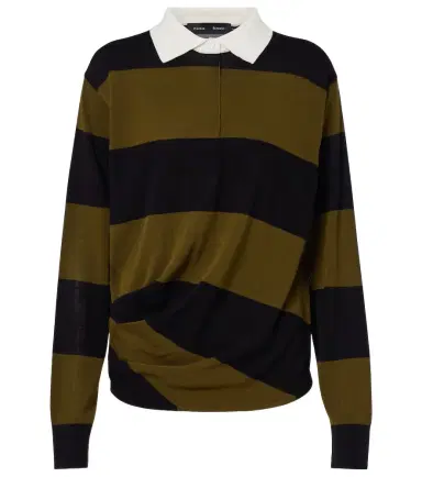 Proenza Schouler Corinna striped cotton polo shirt | Thumbnail 1 Proenza Schouler Corinna striped cotton polo shirt | Thumbnail 1