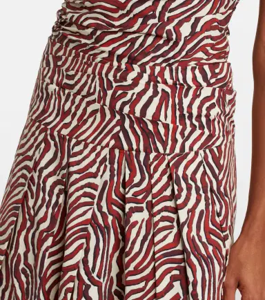 Proenza Schouler White Label Nessa printed cotton-blend midi skirt | Thumbnail 2