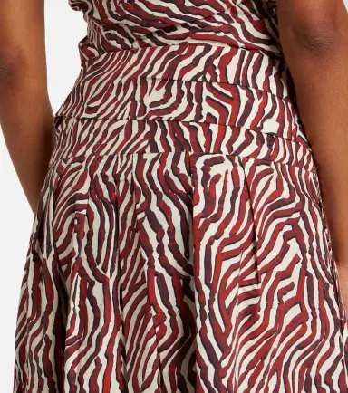 Proenza Schouler White Label Nessa printed cotton-blend midi skirt | Thumbnail 4