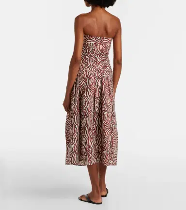Proenza Schouler White Label Nessa printed cotton-blend midi skirt | Thumbnail 6