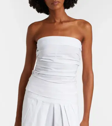 Proenza Schouler White Label Maisy cotton-blend tube top | Thumbnail 4