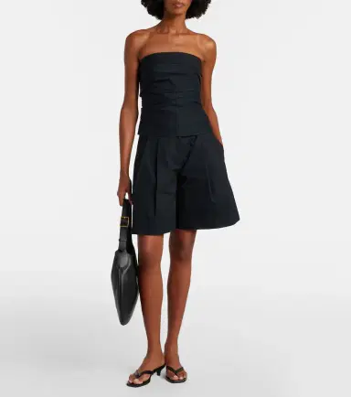 Proenza Schouler White Label Clio cotton-blend Bermuda shorts | Thumbnail 2 Proenza Schouler White Label Clio cotton-blend Bermuda shorts | Thumbnail 2