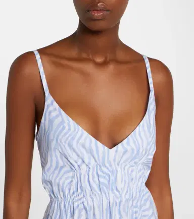 Proenza Schouler White Label Michelyn printed cotton-blend maxi dress | Thumbnail 3 Proenza Schouler White Label Michelyn printed cotton-blend maxi dress | Thumbnail 3