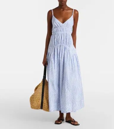 Proenza Schouler White Label Michelyn printed cotton-blend maxi dress | Thumbnail 6 Proenza Schouler White Label Michelyn printed cotton-blend maxi dress | Thumbnail 6