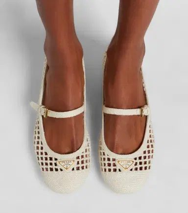 Prada Crochet Mary Jane pumps | Thumbnail 5