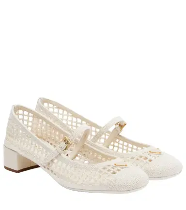 Prada Crochet Mary Jane pumps | Thumbnail 1