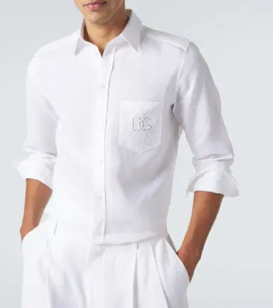 Dolce & Gabbana Embroidered linen shirt | Thumbnail 3
