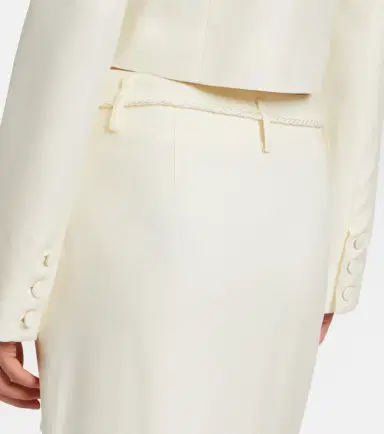 Posse Elspeth belted wool midi skirt | Thumbnail 5