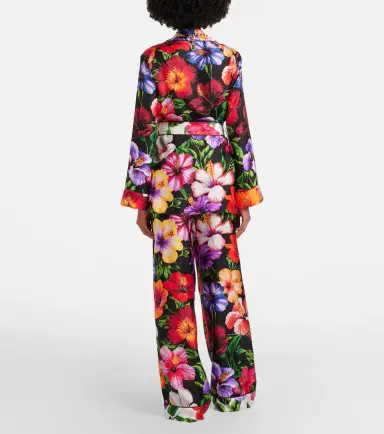 Dolce & Gabbana Floral silk wide-leg pants | Thumbnail 4 Dolce & Gabbana Floral silk wide-leg pants | Thumbnail 4