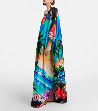 Dolce & Gabbana Printed silk kaftan | Thumbnail 3