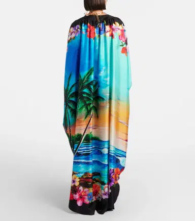 Dolce & Gabbana Printed silk kaftan | Thumbnail 4