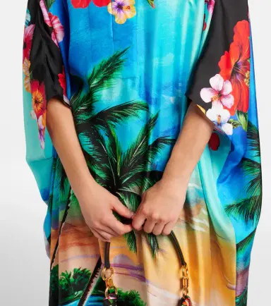 Dolce & Gabbana Printed silk kaftan | Thumbnail 5