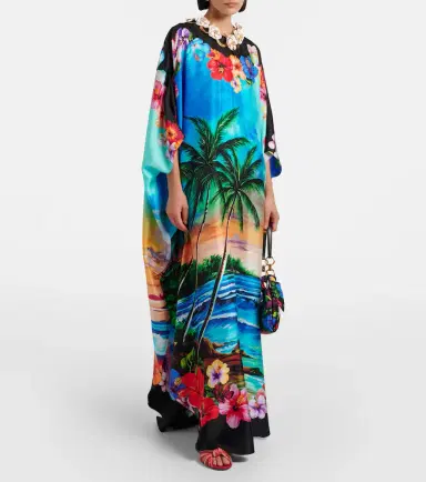 Dolce & Gabbana Printed silk kaftan | Thumbnail 6