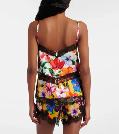 Dolce & Gabbana Floral lace-trimmed silk-blend camisole | Thumbnail 5 Dolce & Gabbana Floral lace-trimmed silk-blend camisole | Thumbnail 5