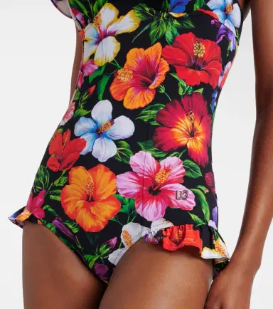 Dolce & Gabbana Floral ruffled swimsuit | Thumbnail 4 Dolce & Gabbana Floral ruffled swimsuit | Thumbnail 4