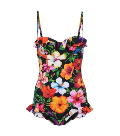 Dolce & Gabbana Floral ruffled swimsuit | Thumbnail 1 Dolce & Gabbana Floral ruffled swimsuit | Thumbnail 1