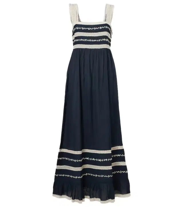 Rixo Malie embroidered midi dress