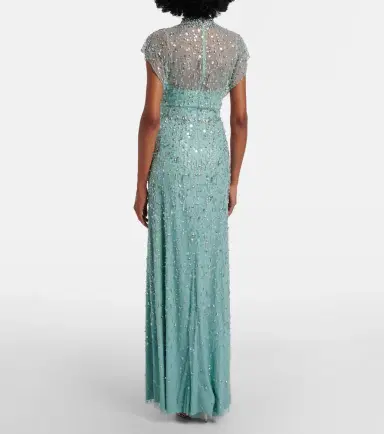 Jenny Packham Crystal Drop embellished gown | Thumbnail 3