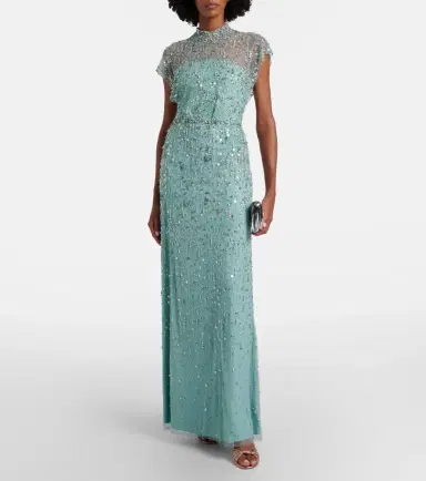 Jenny Packham Crystal Drop embellished gown | Thumbnail 4