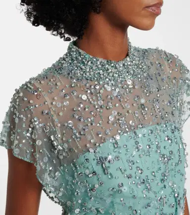 Jenny Packham Crystal Drop embellished gown | Thumbnail 5