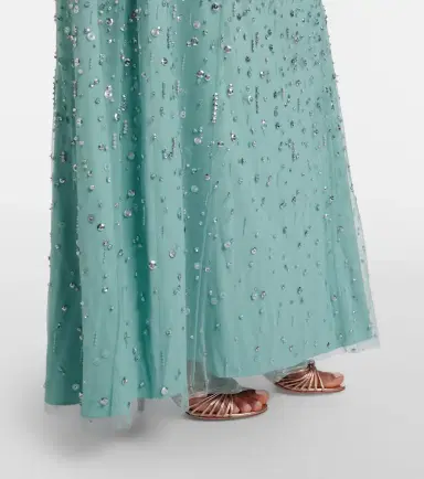 Jenny Packham Crystal Drop embellished gown | Thumbnail 6
