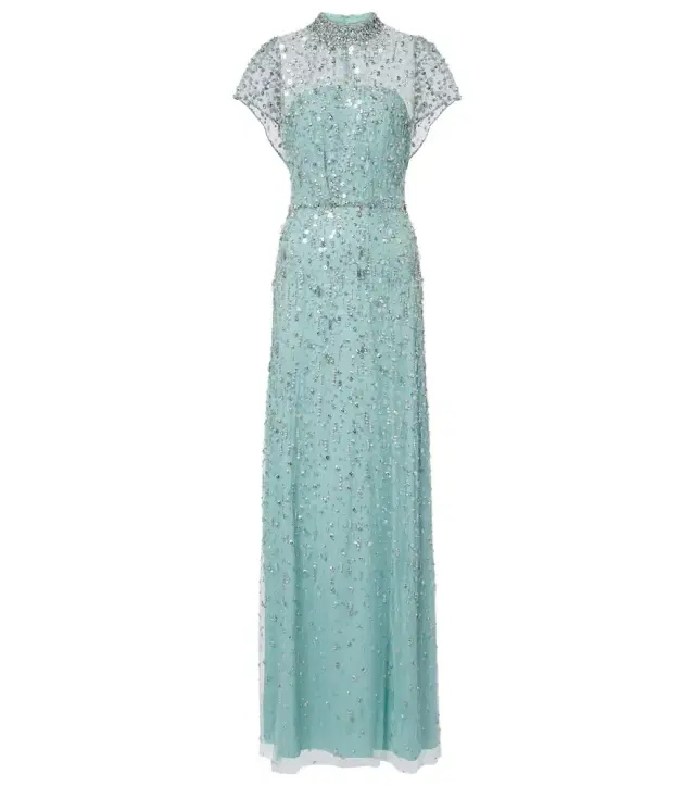 Jenny Packham Crystal Drop embellished gown
