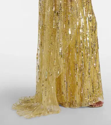 Jenny Packham Elio embellished caped gown | Thumbnail 5