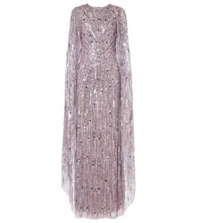 Jenny Packham Elio embellished caped gown | Thumbnail 1