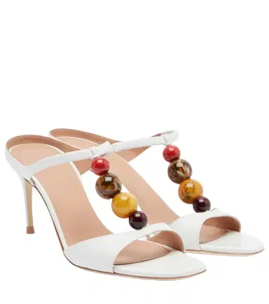 Malone Souliers Lena embellished leather mules | Thumbnail 1