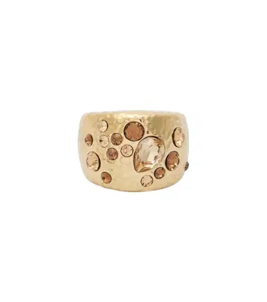 Oscar de la Renta Scramble embellished gold-plated ring | Thumbnail 1 Oscar de la Renta Scramble embellished gold-plated ring | Thumbnail 1