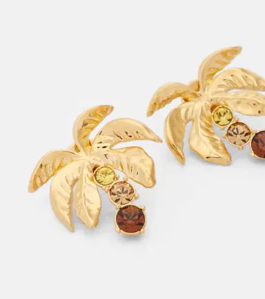 Oscar de la Renta Palm Tree embellished earrings | Thumbnail 2