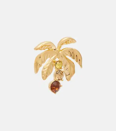 Oscar de la Renta Palm Tree embellished earrings | Thumbnail 3