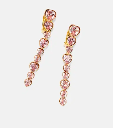 Oscar de la Renta Crystal-embellished clip-on earrings | Thumbnail 4 Oscar de la Renta Crystal-embellished clip-on earrings | Thumbnail 4