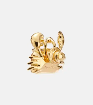Oscar de la Renta Crab embellished earrings | Thumbnail 3