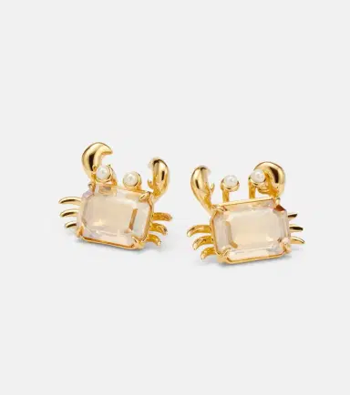 Oscar de la Renta Crab embellished earrings | Thumbnail 4