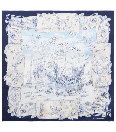 Ferragamo Printed silk scarf | Thumbnail 1
