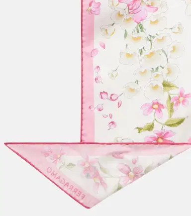 Ferragamo Floral silk scarf | Thumbnail 3
