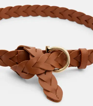 Ferragamo Gancini braided leather belt | Thumbnail 2 Ferragamo Gancini braided leather belt | Thumbnail 2