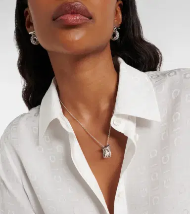Ferragamo Gancini crystal-embellished necklace | Thumbnail 4