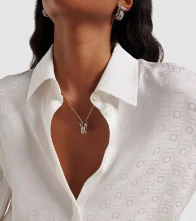Ferragamo Gancini crystal-embellished necklace | Thumbnail 5